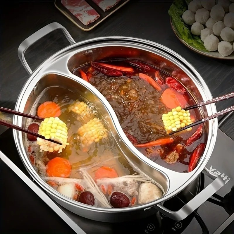 Dosa Pan Iron - Panela de Sopa Dupla em Aço