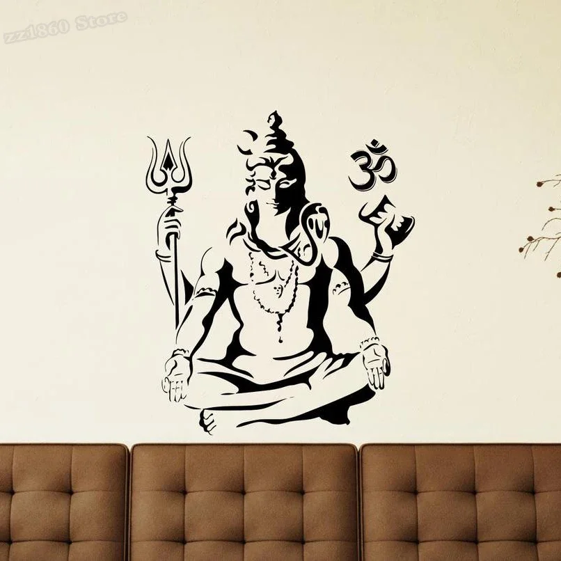 Home Cooking Chinese - Shiva decalque da parede senhor shiva
