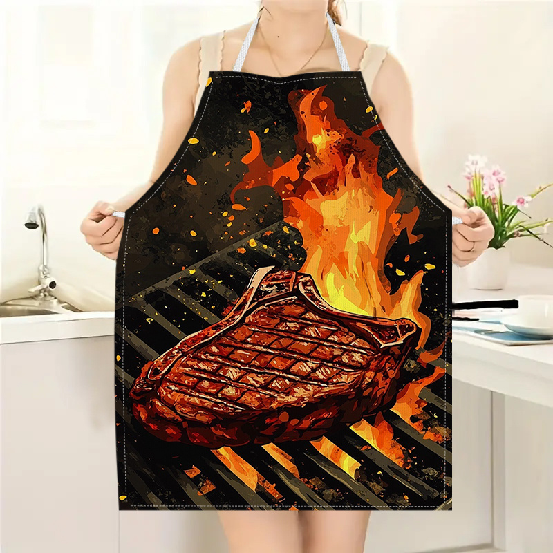 Home Cooking Ideas - Avental de Churrasco com Estampa de